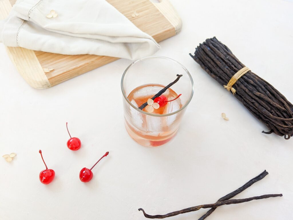 Finished product of the cupid whiskey shots