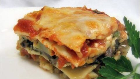 Finished product of the lasagna