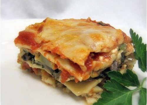 Finished product of the lasagna