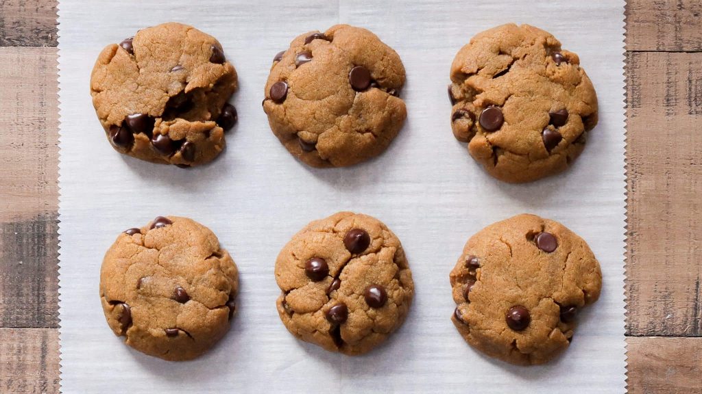Finished product of the rodelle chocolate chip cookies