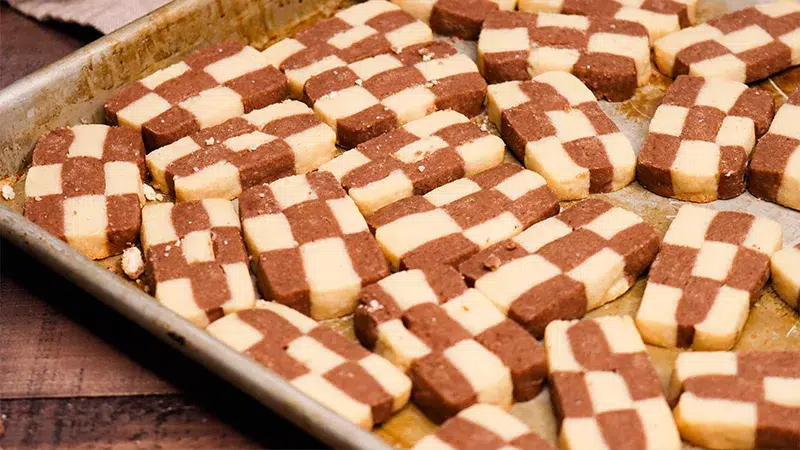 Checkered Shortbread Cookies
