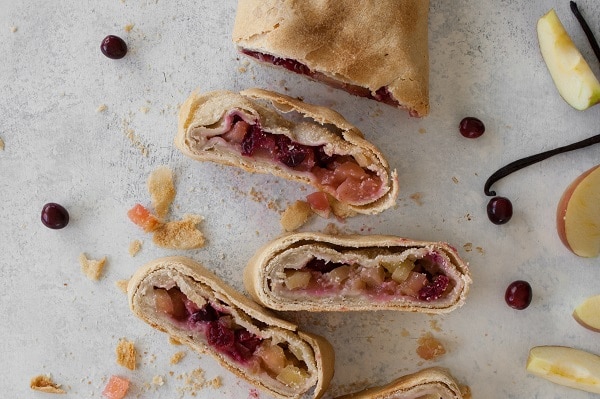 Strudel with Apples and Cranberries - Rodelle Kitchen