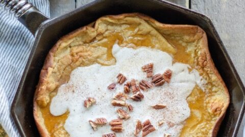 Finished product of the gluten free pumpkin spice