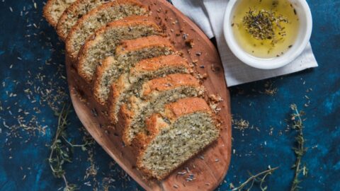 Finished product of the olive oil bread