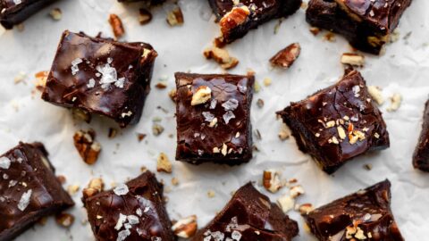 Finished product of the chocolate fudge