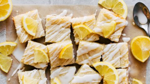 Finished product of the lemon bars