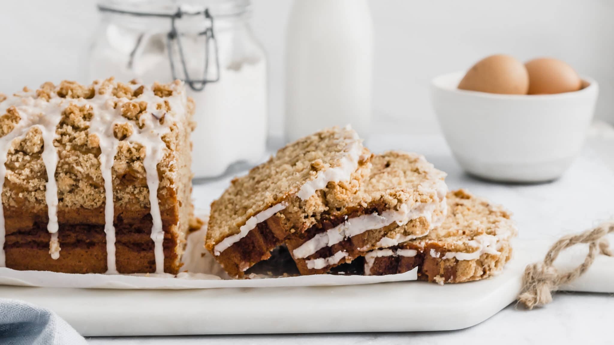 Swirled Apple Vanilla Bean Loaf Cake