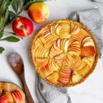 Finished product of the apple frangipine