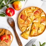 Finished product of the apple frangipine