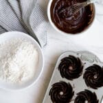 Finished product of the chocolate bundlettes with glaze