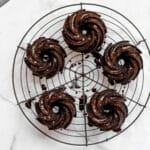 Finished product of the chocolate bundlettes with glaze