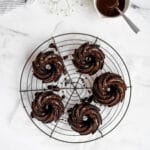 Finished product of the chocolate bundlettes with glaze