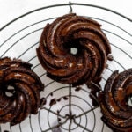 Finished product of the chocolate bundlettes with glaze