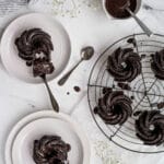 Finished product of the chocolate bundlettes with glaze