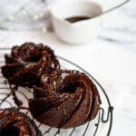 Finished product of the chocolate bundlettes with glaze
