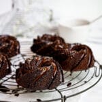 Finished product of the chocolate bundlettes with glaze