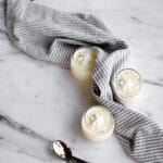Finished product of the vanilla bean panna cotta