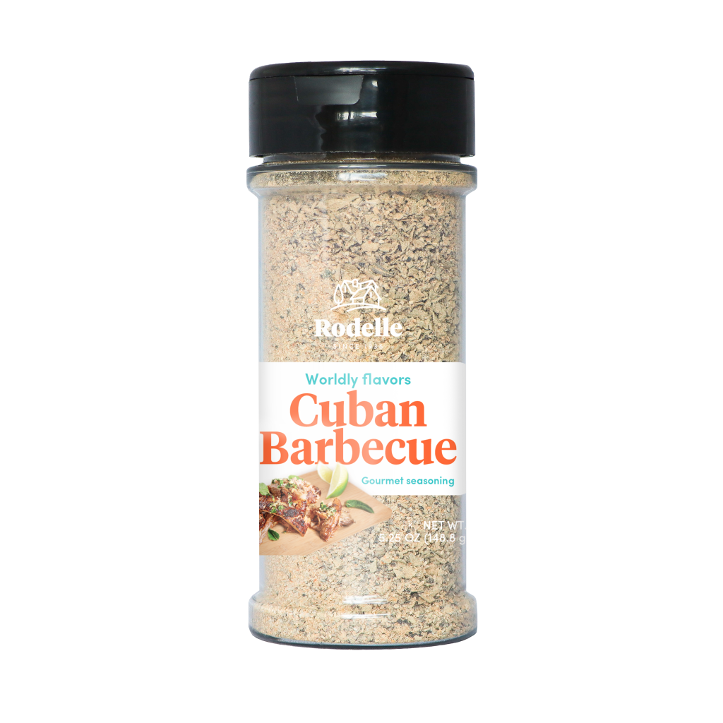 Front image of Rodelle's 5.25oz cuban barbecue seasoning