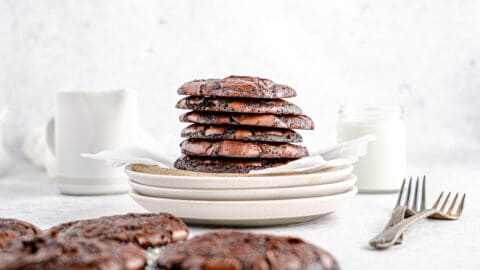 Finished product of the chocolate cookies