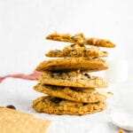 Pan-Banging Compost Cookies stacked six high