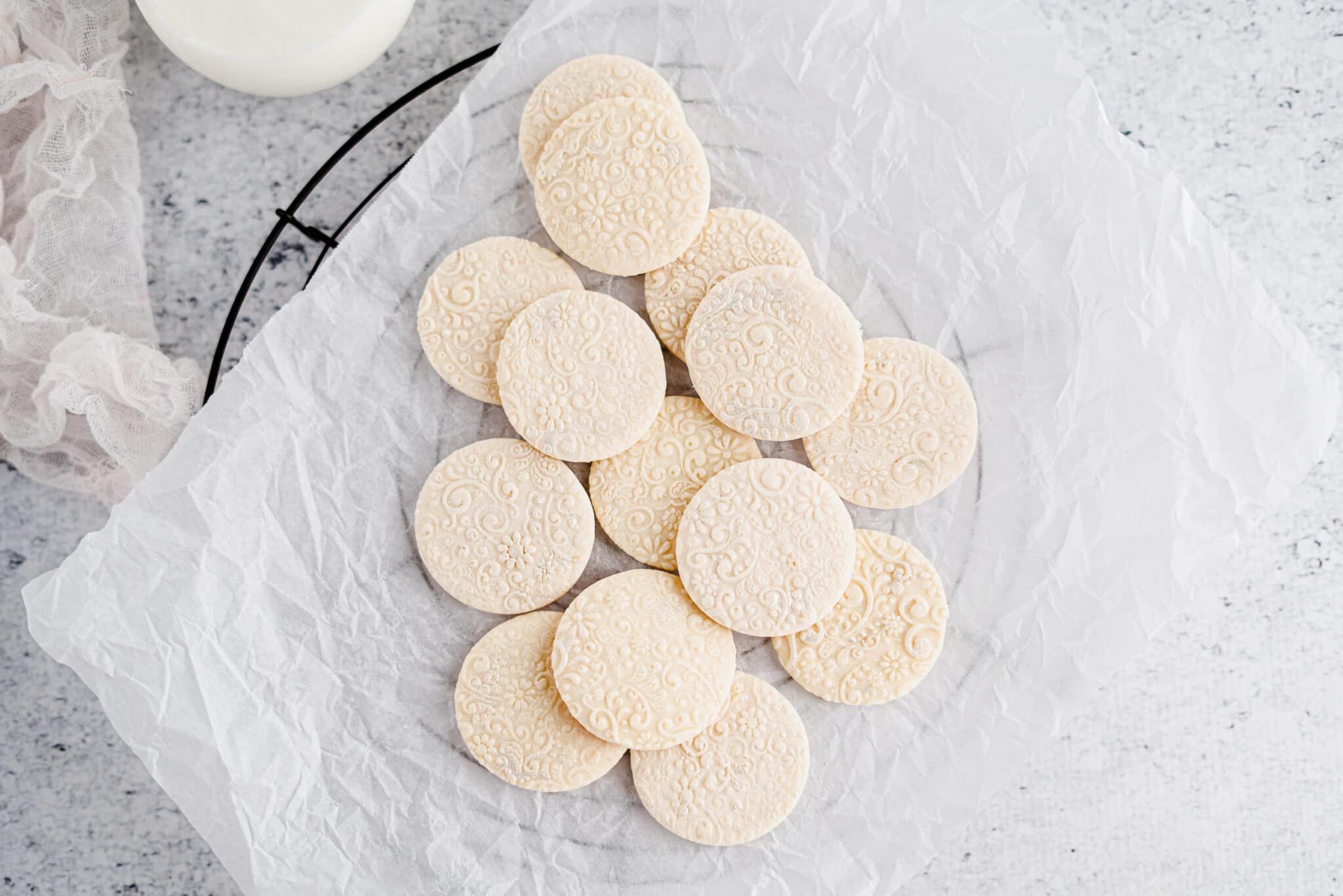 Christmas Shortbread Cookies Recipe for Embossed Rolling Pin • Food Folks  and Fun