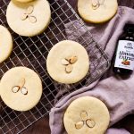 Finished product of the simple almond cookies