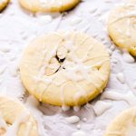 Finished product of the simple almond cookies