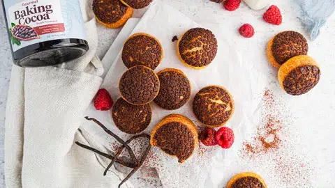 Chocolate Raspberry Cream Puffs