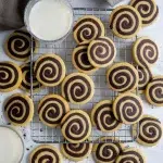 Vanilla-Chocolate Pinwheel Cookies
