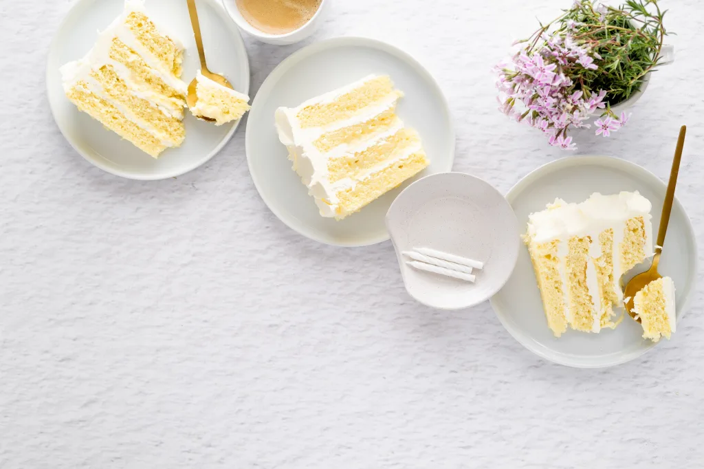 Finished product of the Vanilla Yuzu Layer Cake